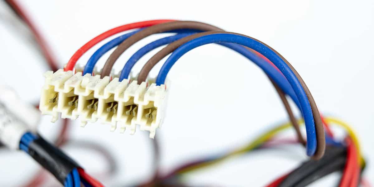 Electrical Wiring Connector Closeup
