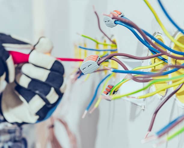 Electrician Wiring Wall Installation